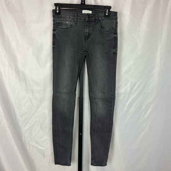 Zara Black and Gray Skinny Jeans, size 4